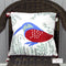 Kingfisher Cotton Cushion - 45 x 45cm