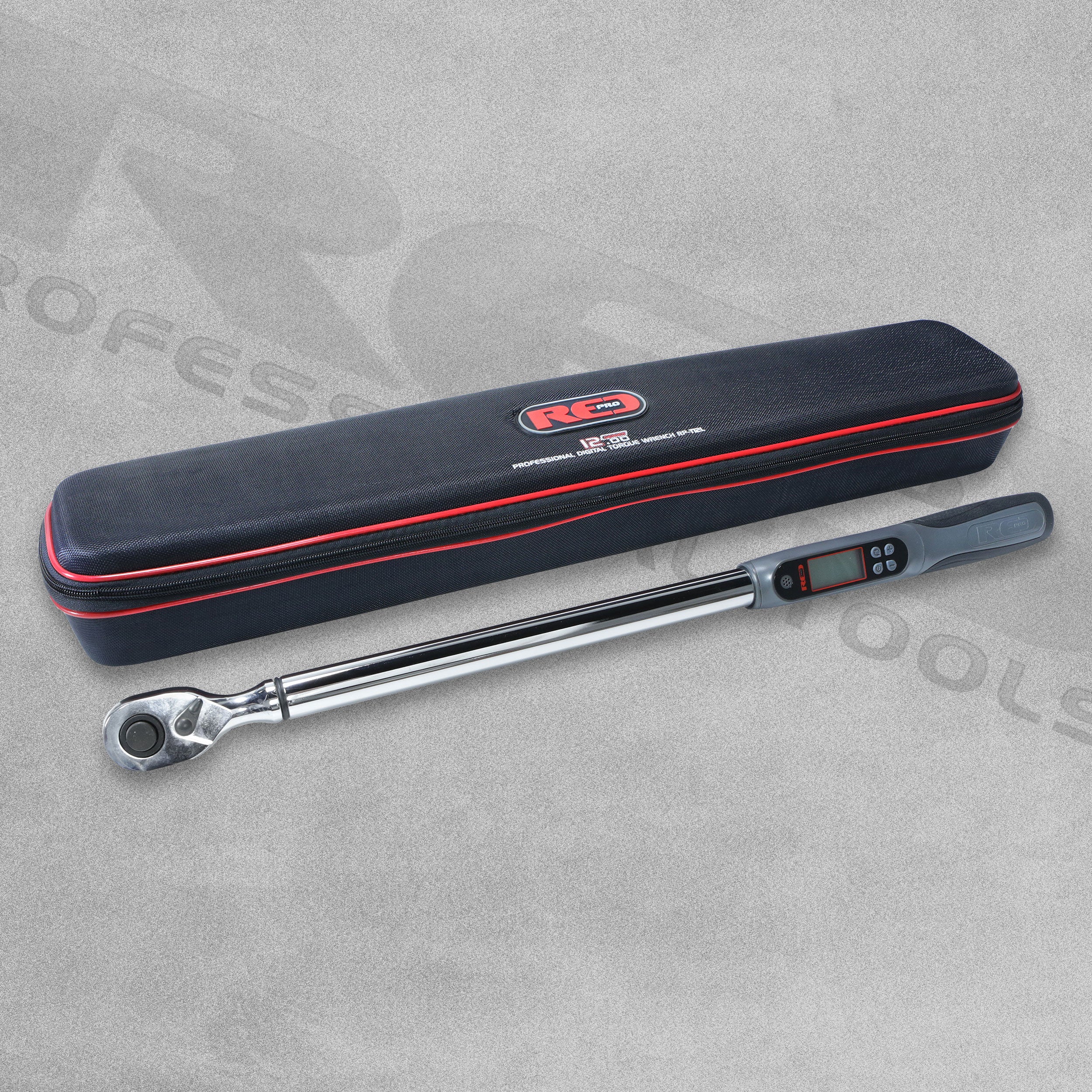Red Pro Tools 1/2" Drive Extra Long Digital Torque Wrench (600mm)