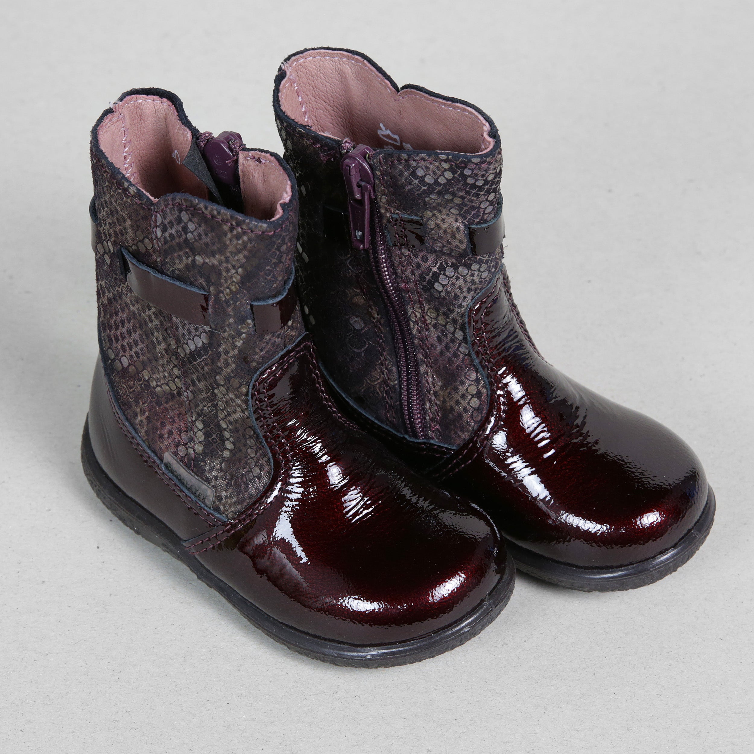 Ricosta Sanji Kids Burgundy Leather Boots