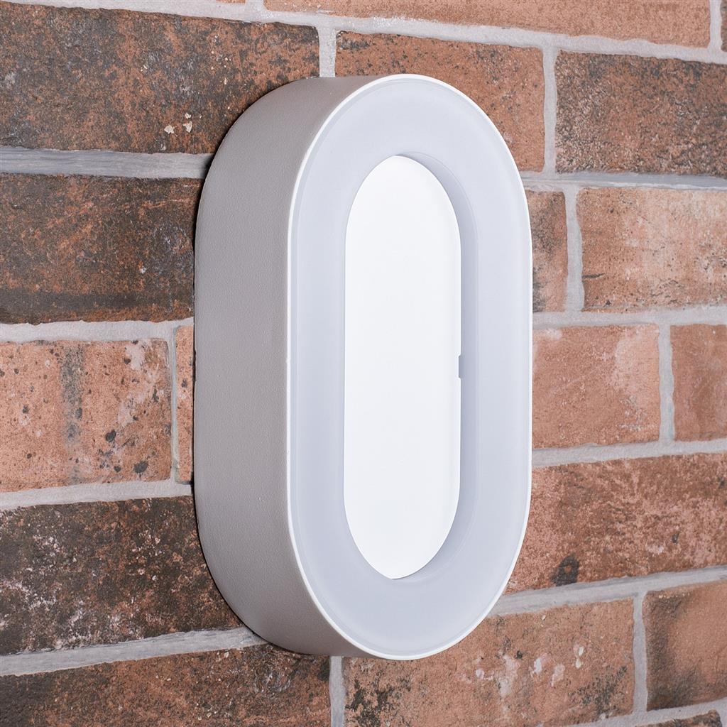 Smartwares Oval Outdoor Wall Light, Integrated LED - Orta