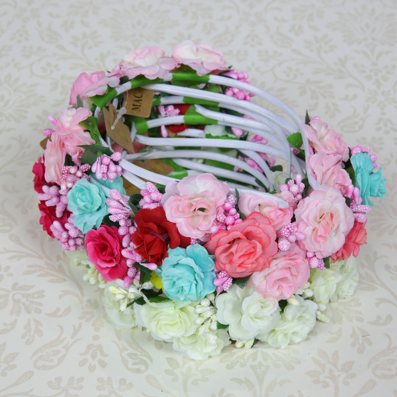 Roses Flower Headbands  - Pack of 12