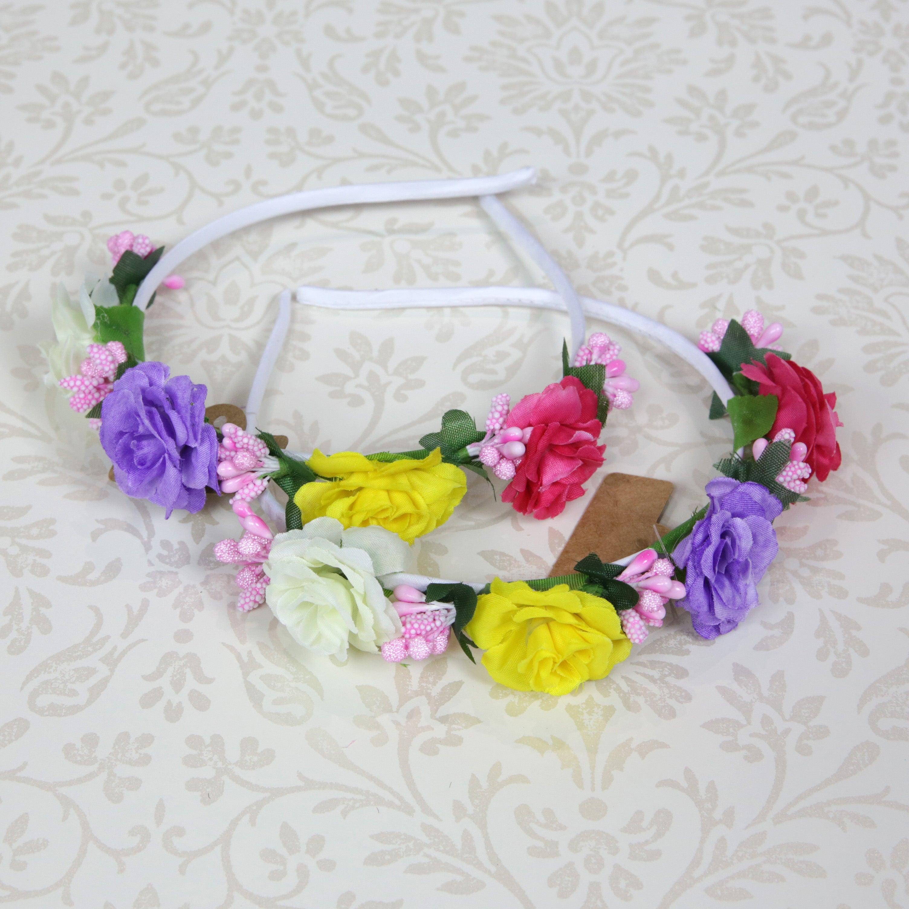 Roses Flower Headbands  - Pack of 12