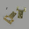 10x E/Brass Cranked Flush Hinge 50mm (2")