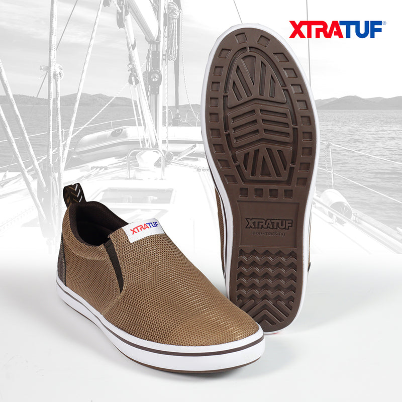 XTRATUF Men's Sharkbyte Airmesh Brown Shoes