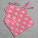 Rushbrookes Flamenco PVC Coated Wipe Clean Adults Apron - Pink/White Dots