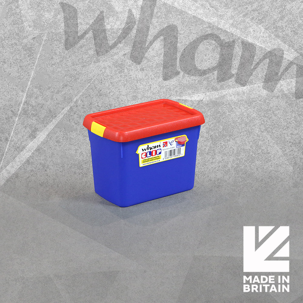 Clip 850ml Box & Lid (Coloured) by Wham, sold by In-Excess