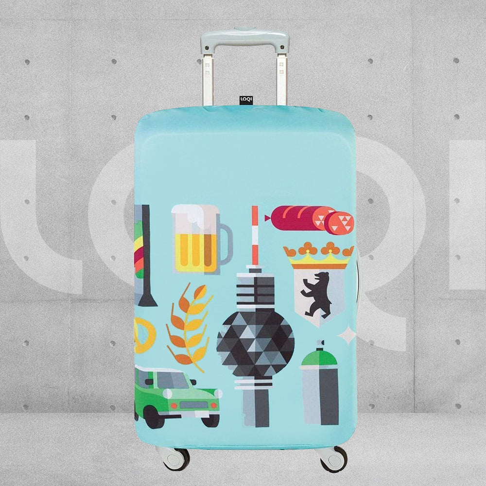 Loqi Luggage Cover - Berlin Icons