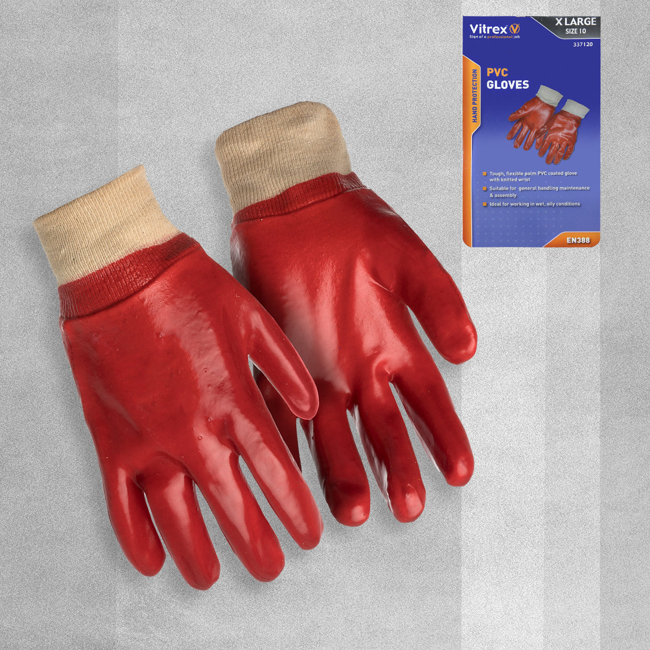 Vitrex PVC Gloves - X Large Size 10