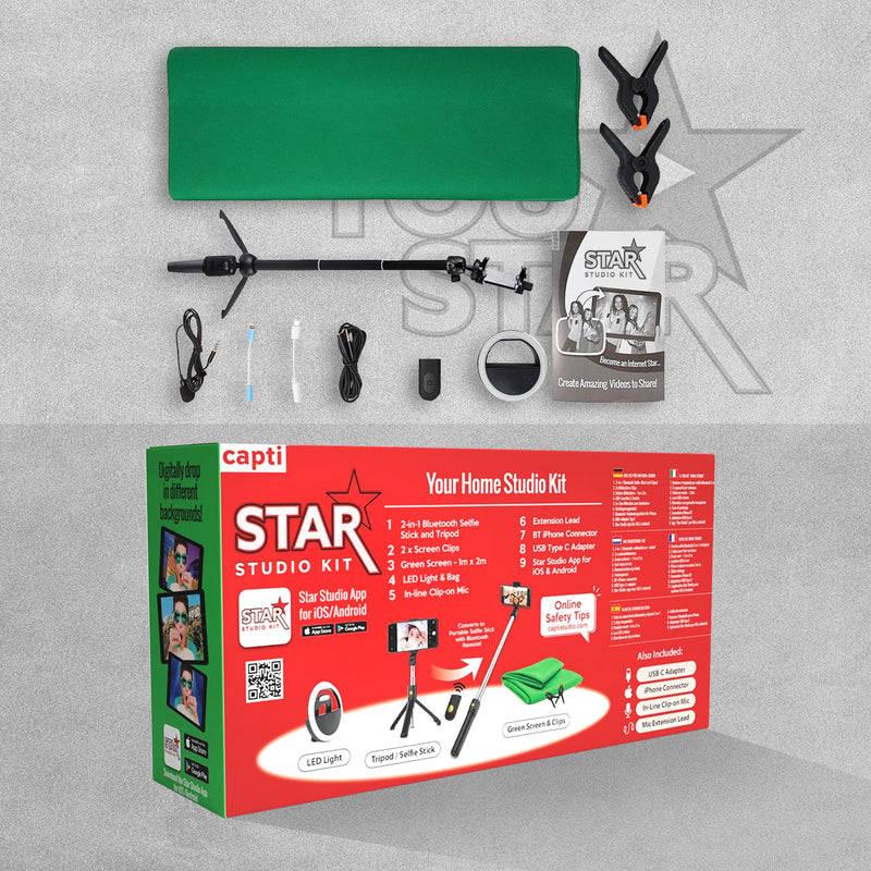 You Star Capti Studio Kit with Green Screen for Content Creators