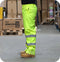 Class 1 High Visibility Waterproof Elasticated Waist Reflective Over Trousers - Yellow