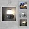 NBHANYUAN Lighting Dallas Outdoor LED PIR Wall Light - Black