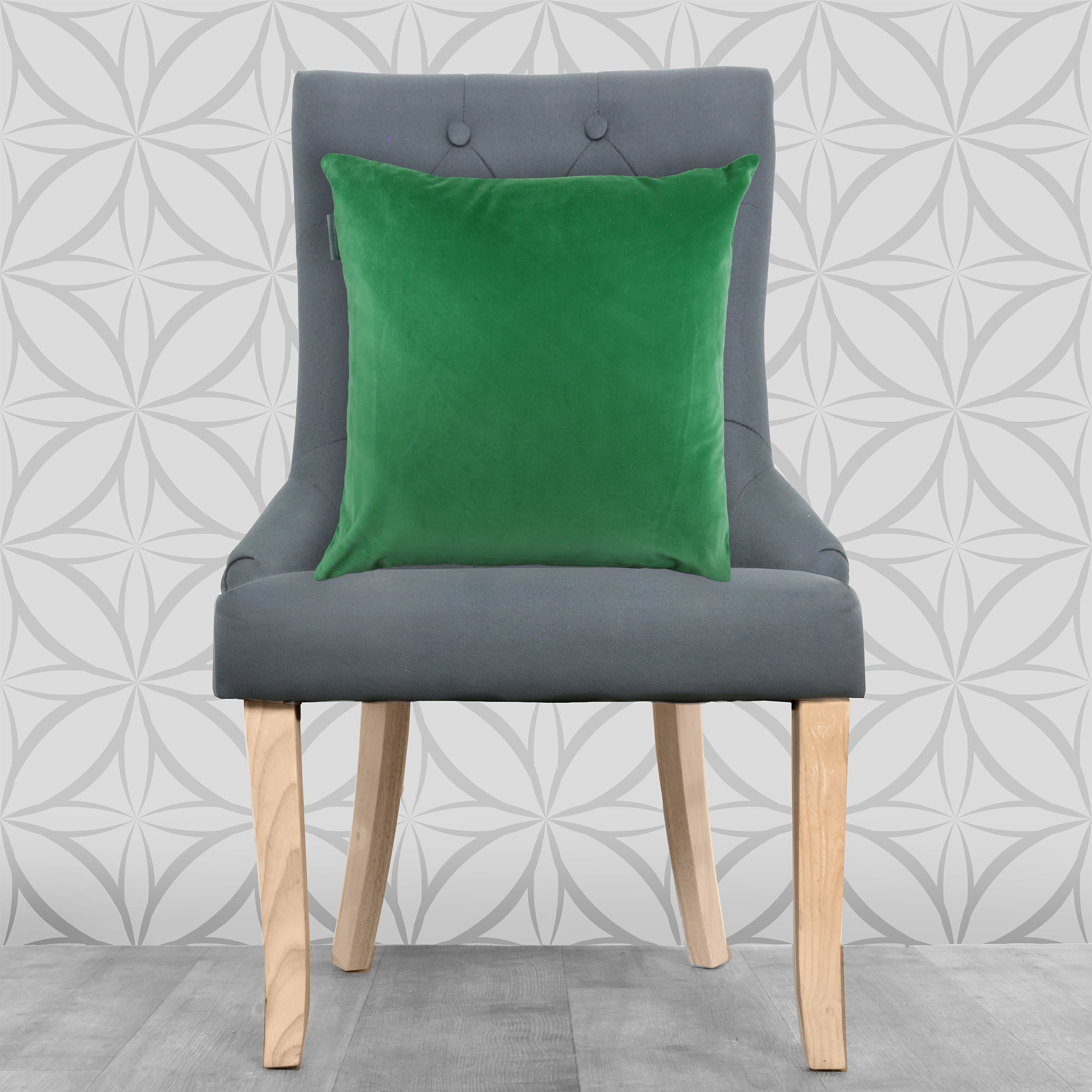 Lisa Pryde Luxury Velvet Cushion - Forest Green