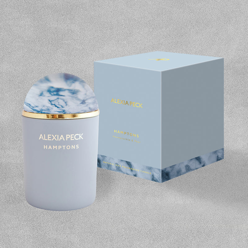 Alexia Peck 'Hamptons' Honeysuckle & Pear Candle and Paperweight