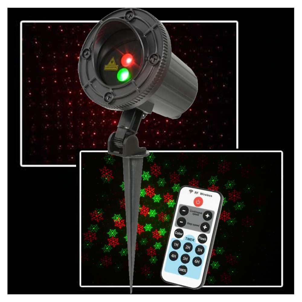 QTX - Garden Laser Red and Green Firefly & Snowflakes - (152.772UK)