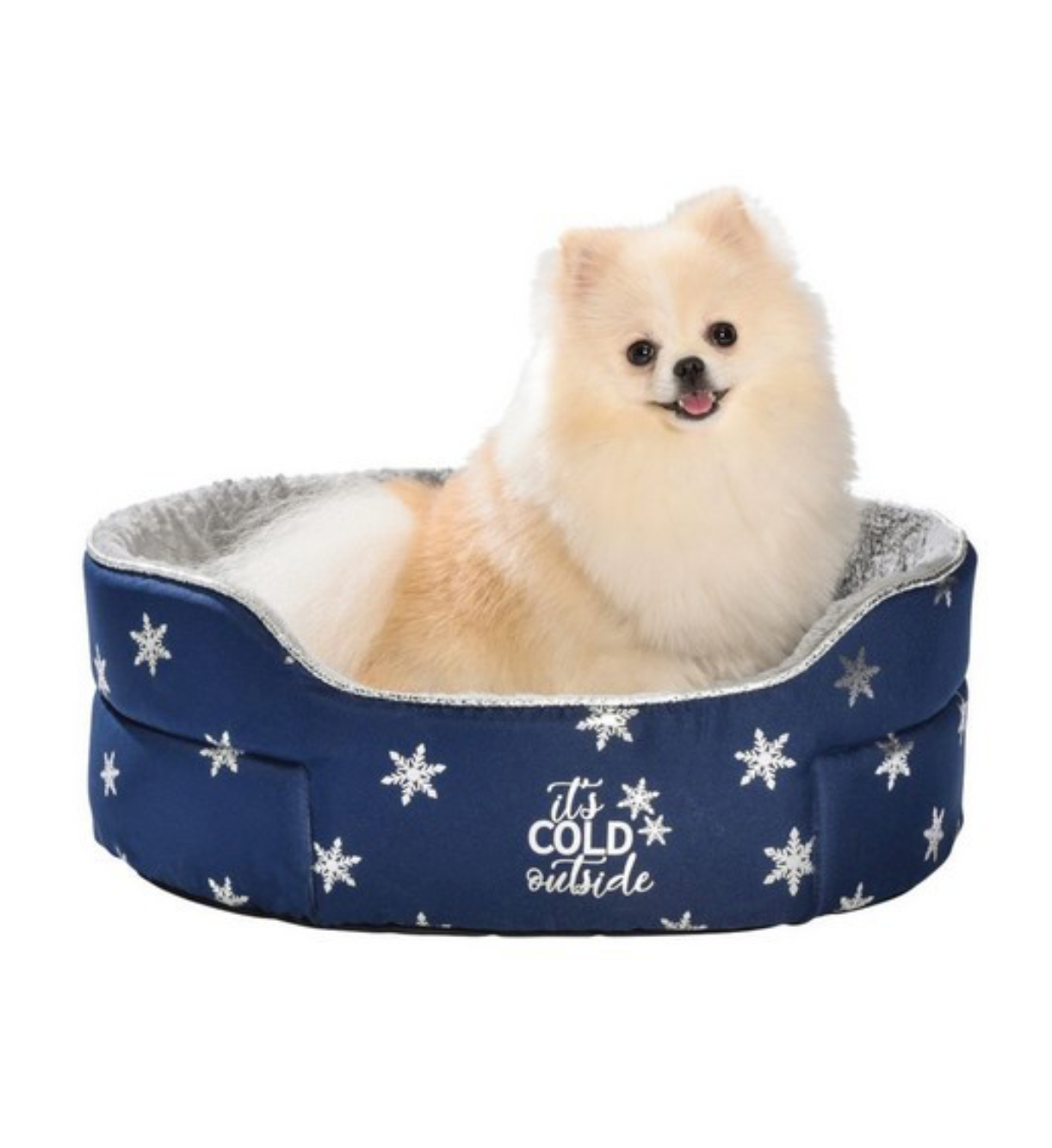 Bobby Corbeille Snowflake Pet Bed in Blue