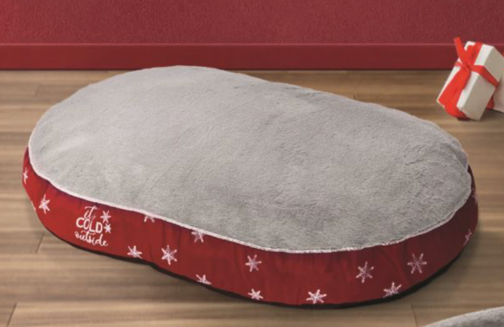 Bobby Corbeille Snowflake Pet Cushion - Red