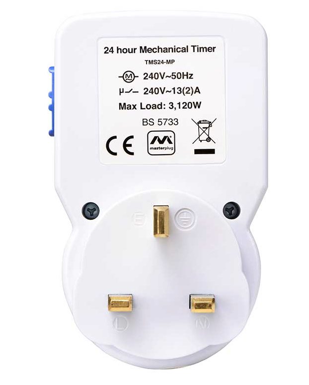 Masterplug 24 Hour Adjustable Socket Timer