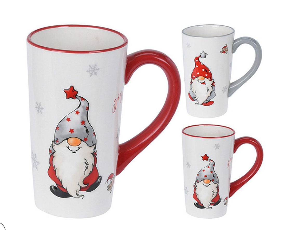 Christmas Gnome Mugs and Nibbles Bowl