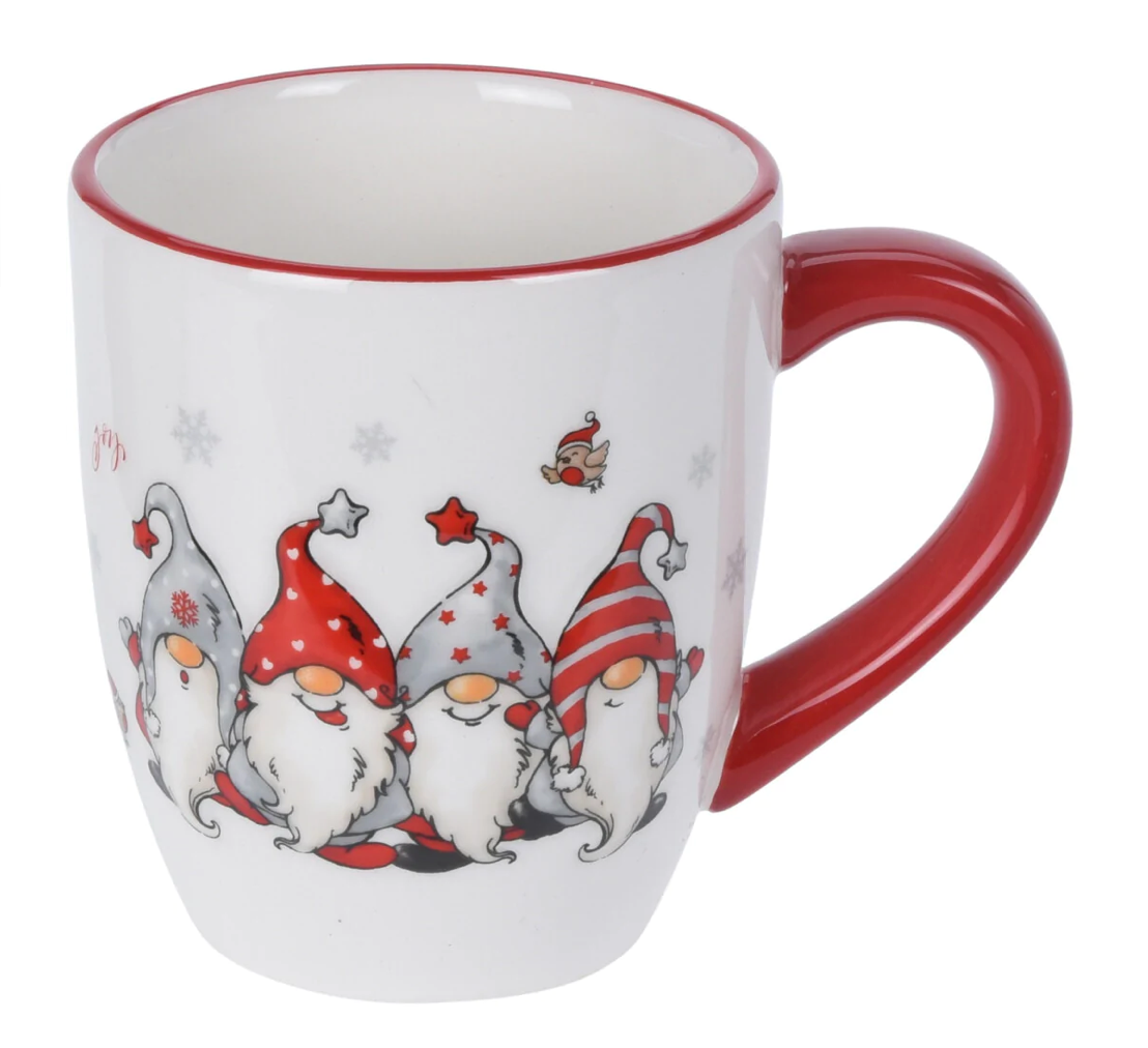 Christmas Gnome Mugs and Nibbles Bowl