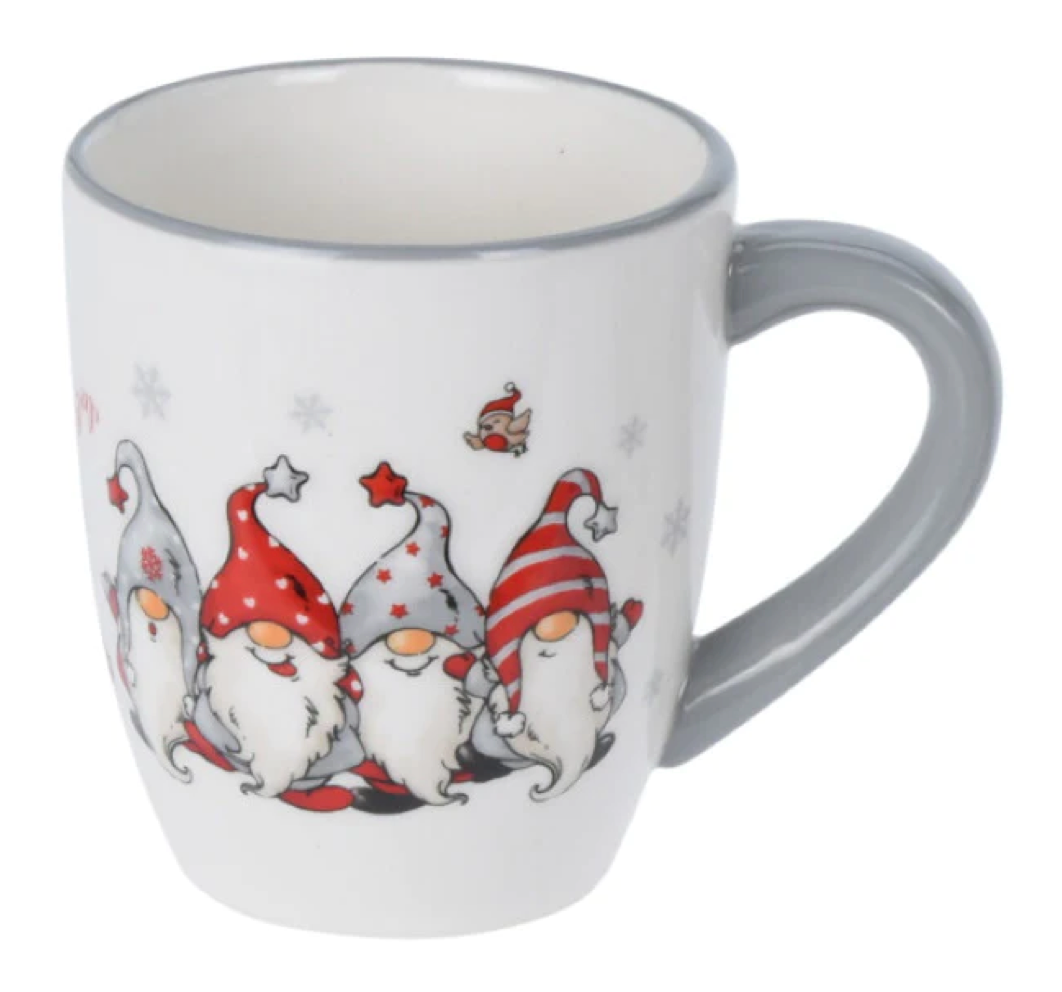 Christmas Gnome Mugs and Nibbles Bowl