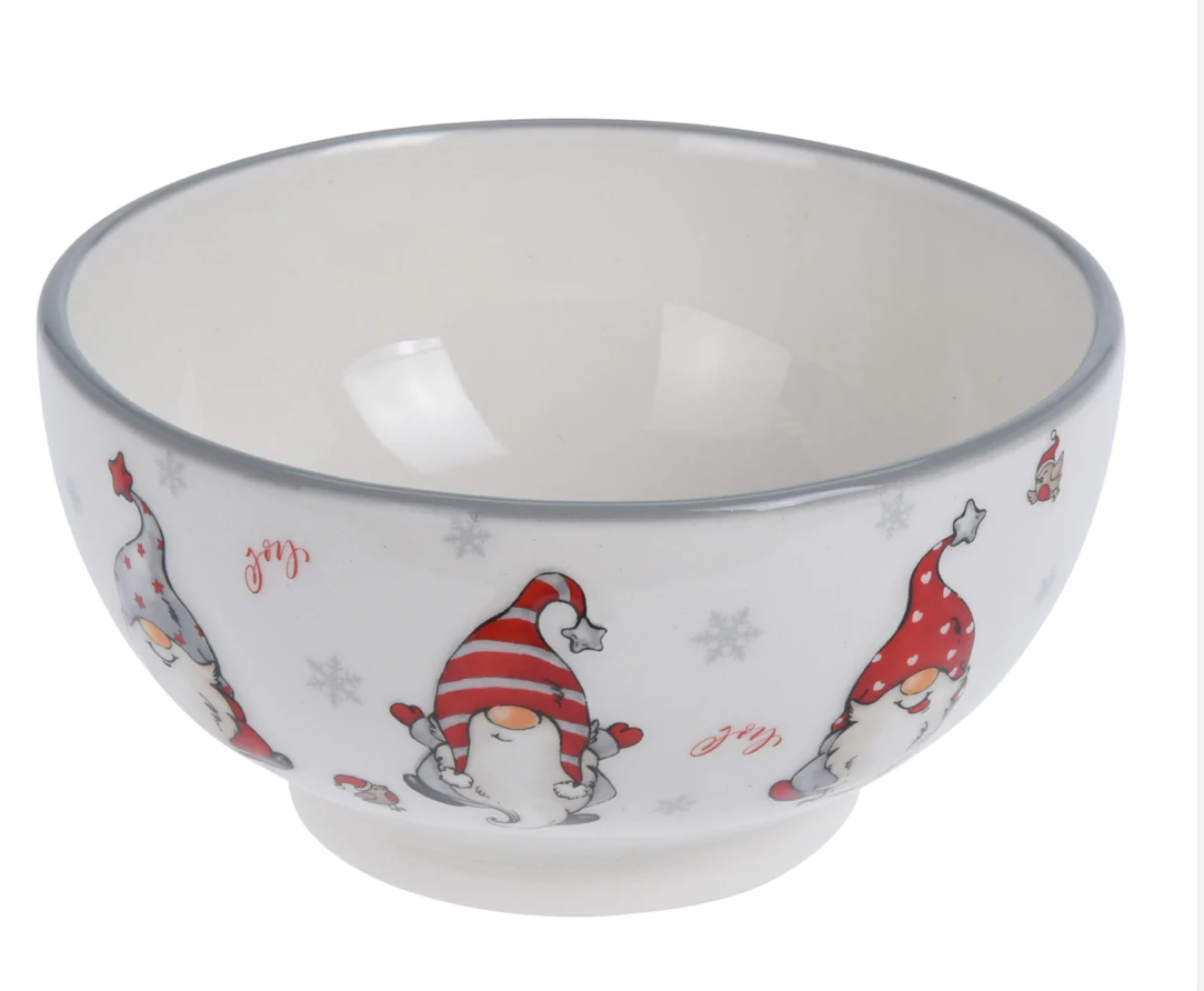 Christmas Gnome Mugs and Nibbles Bowl