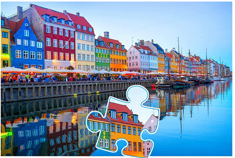 1000 Piece Jigsaw Puzzle Nyhavn, Copenhagen