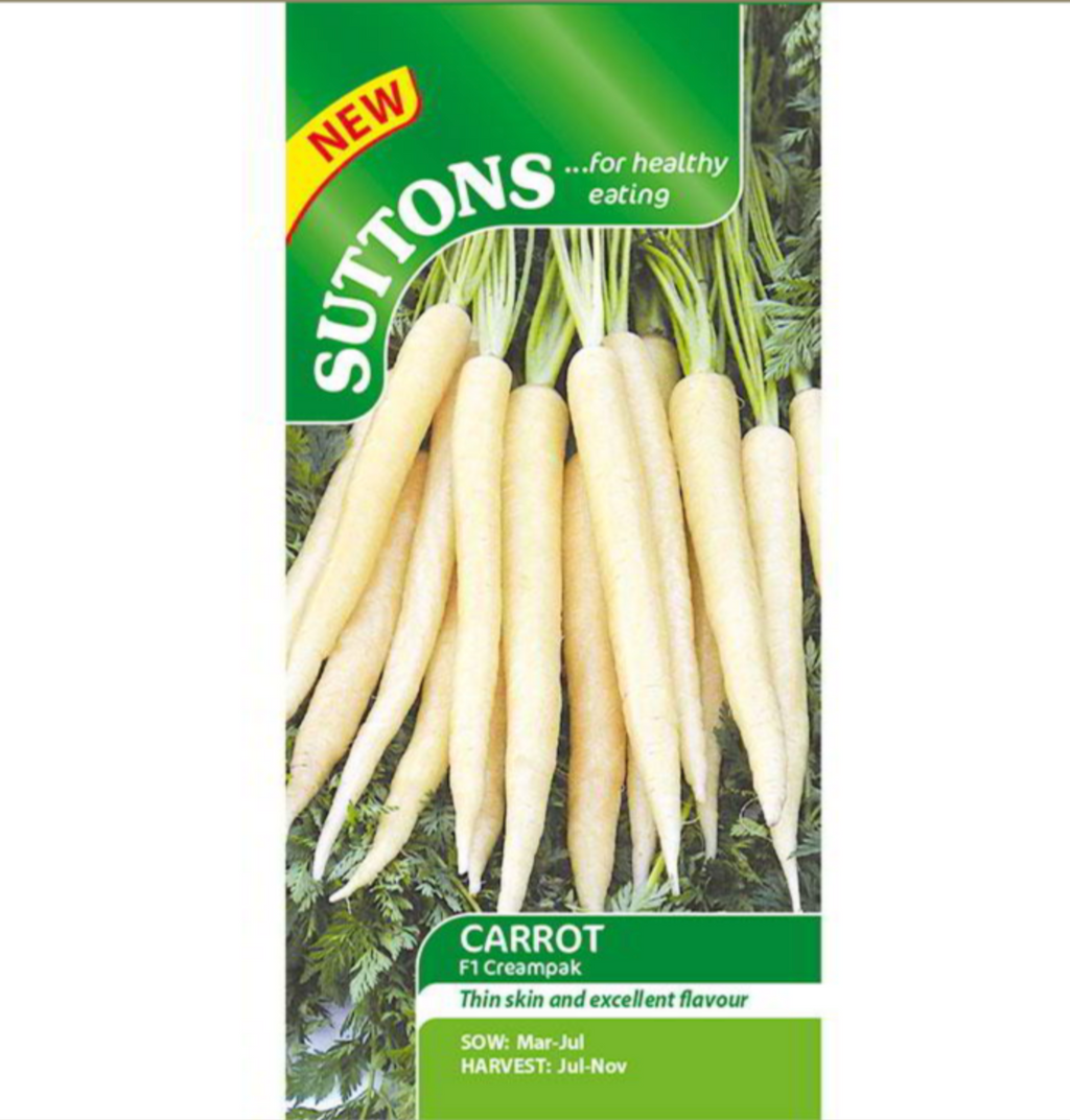 Suttons Carrot Seeds 2 Varieties