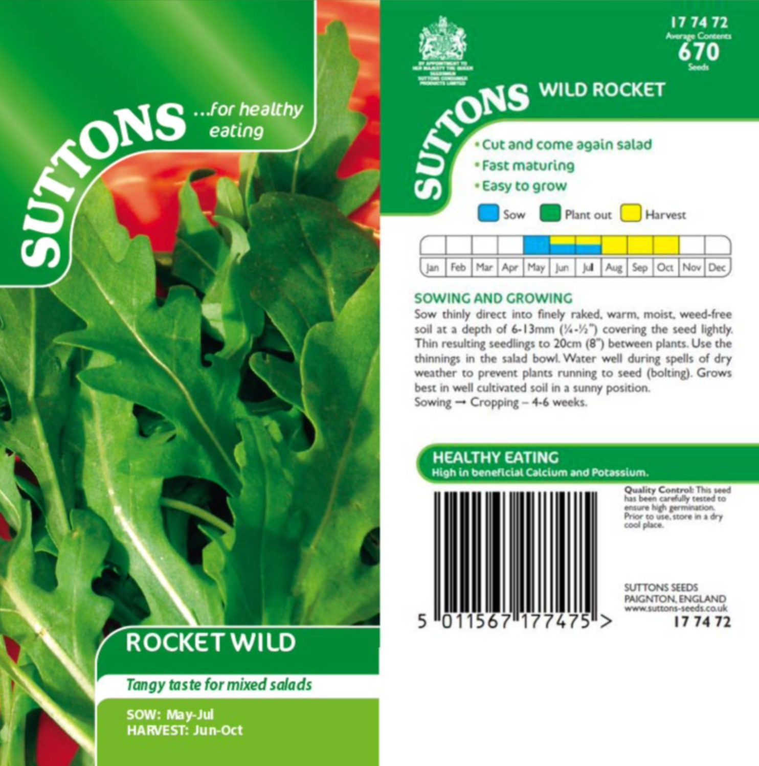 Suttons 'Salad Seeds' - Lettuce, Tomatoes, Cress, Peppers, Cucumber etc