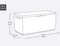 Keter Capri Deck Box 305 Litres - Wood Brown