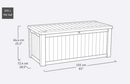 Keter Rockwood Storage Box 570 Litres - Graphite