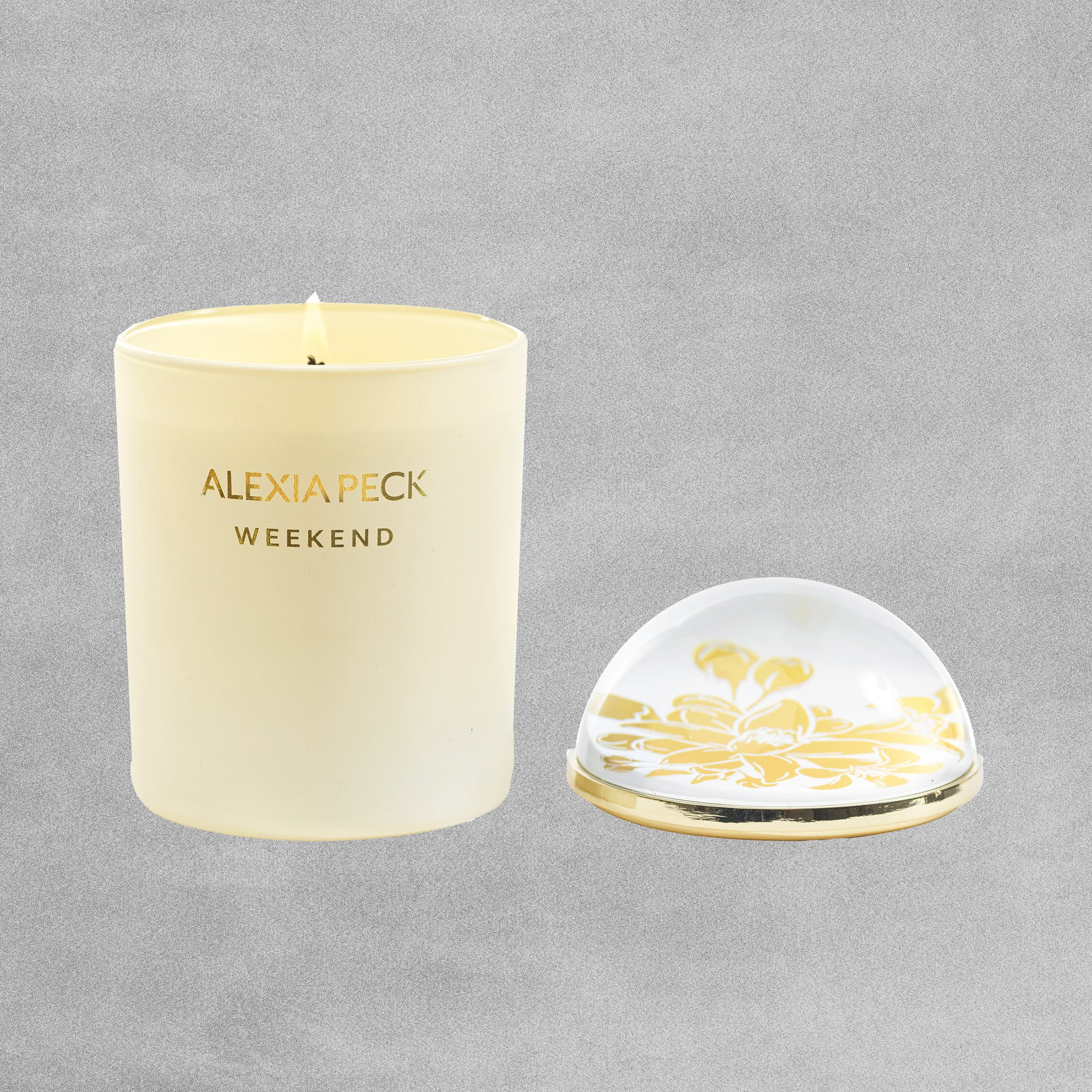 Alexia Peck 'Weekend' Osmanthus & Orange Blossom Candle and Paperweight