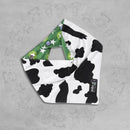 Skibz Original Bandana Baby Bib - Cow Print