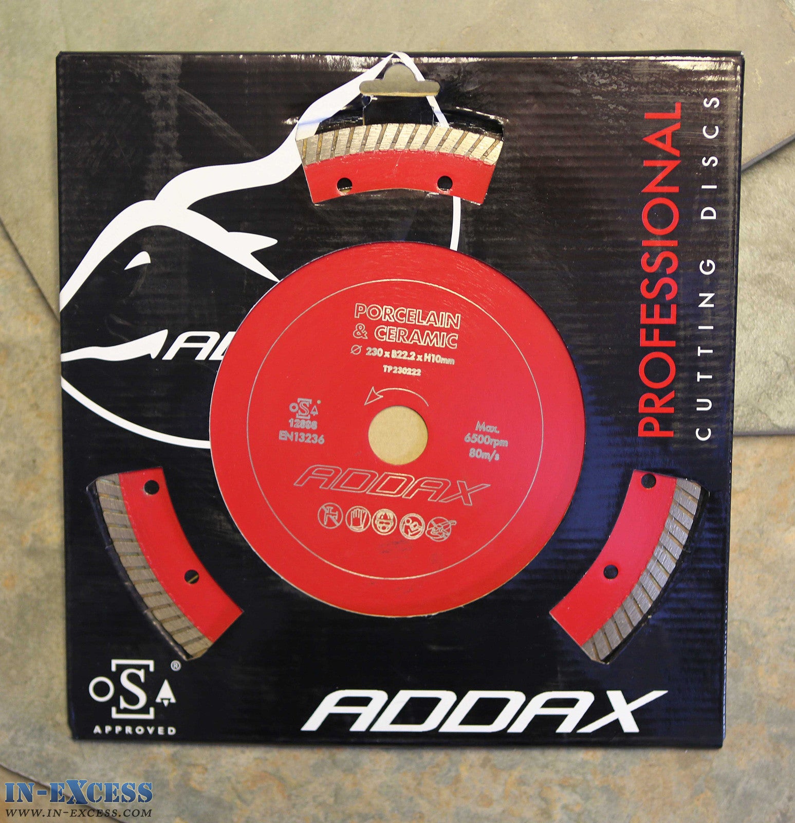 ADDAX TIMCO Porcelain/Ceramic Tile Cutting Saw Blade 230 x 22.2 x 1mm