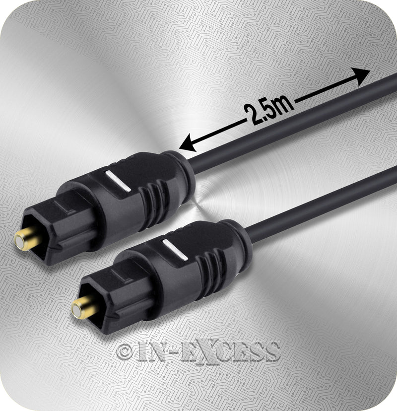 AVSL AV:Link Optical Fibre Soundbar Toslink Plug - 2.5m