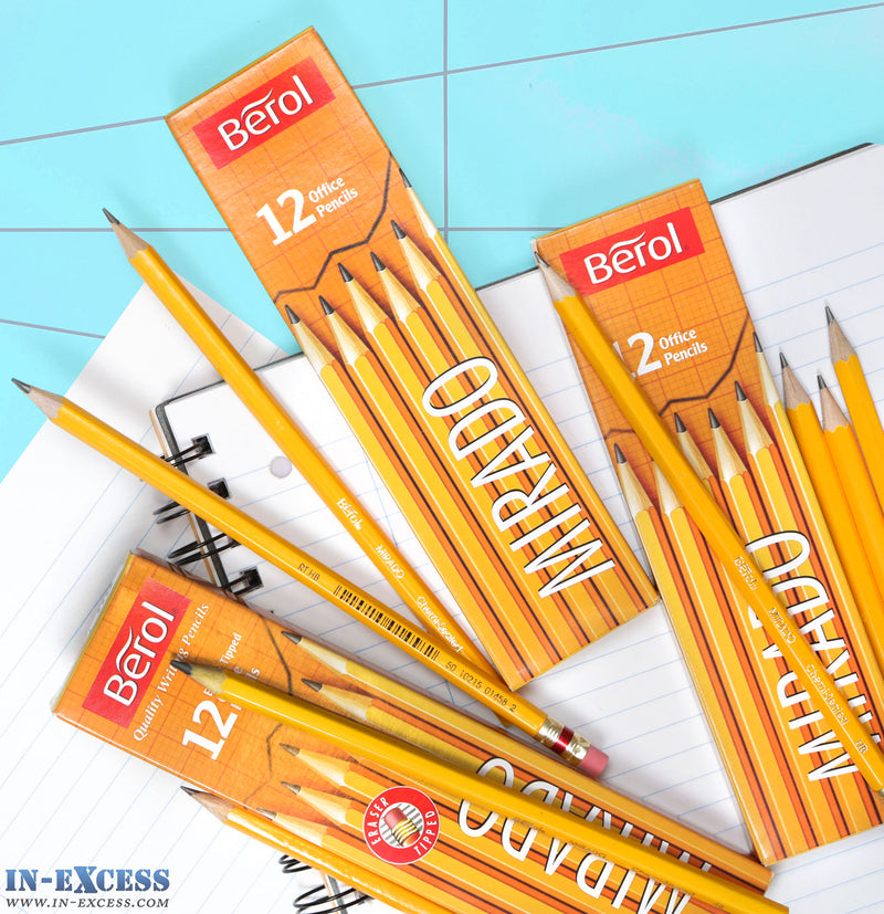 Berol Mirado 12 pack of Office Pencils- 2 Grades Available