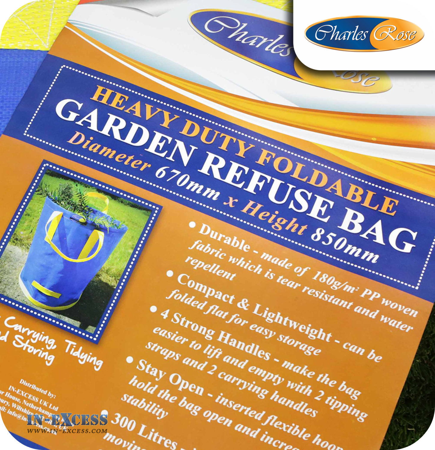 Charles Rose Heavy Duty Garden Refuse / Waste Bag - 300 litre