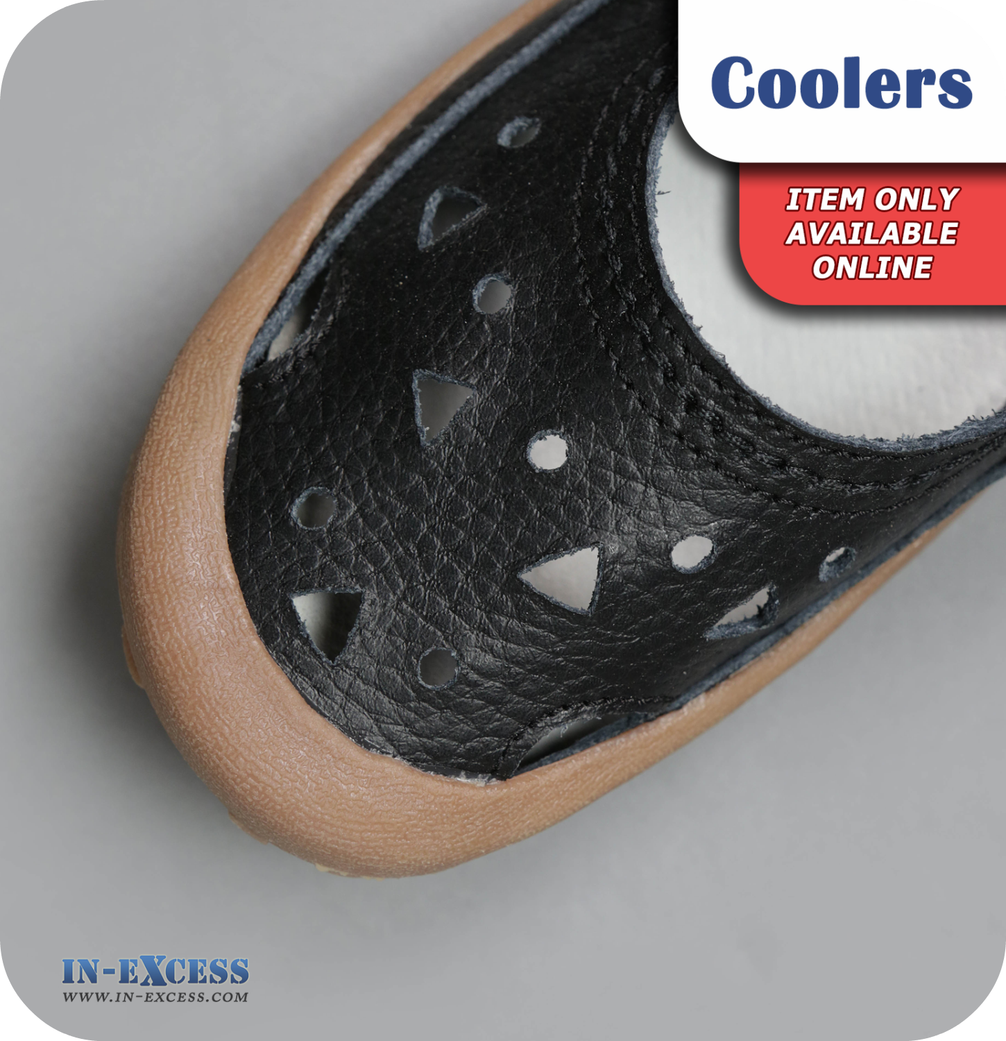 Coolers Premier Leather Sandals - Black