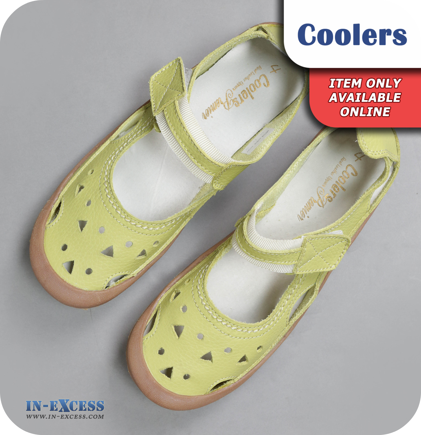 Coolers Premier Leather Sandals - Green