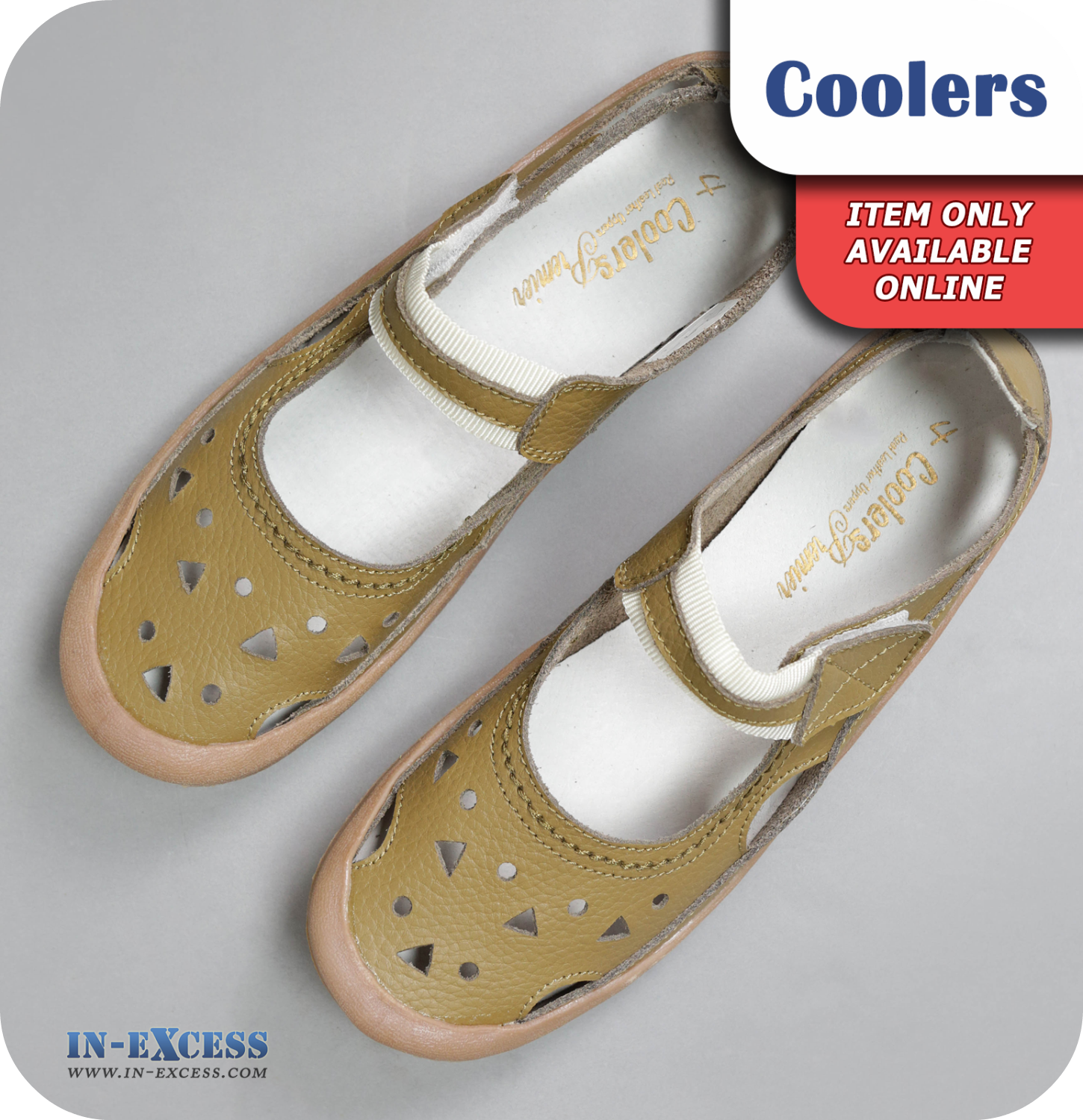 Coolers Premier Leather Sandals - Taupe