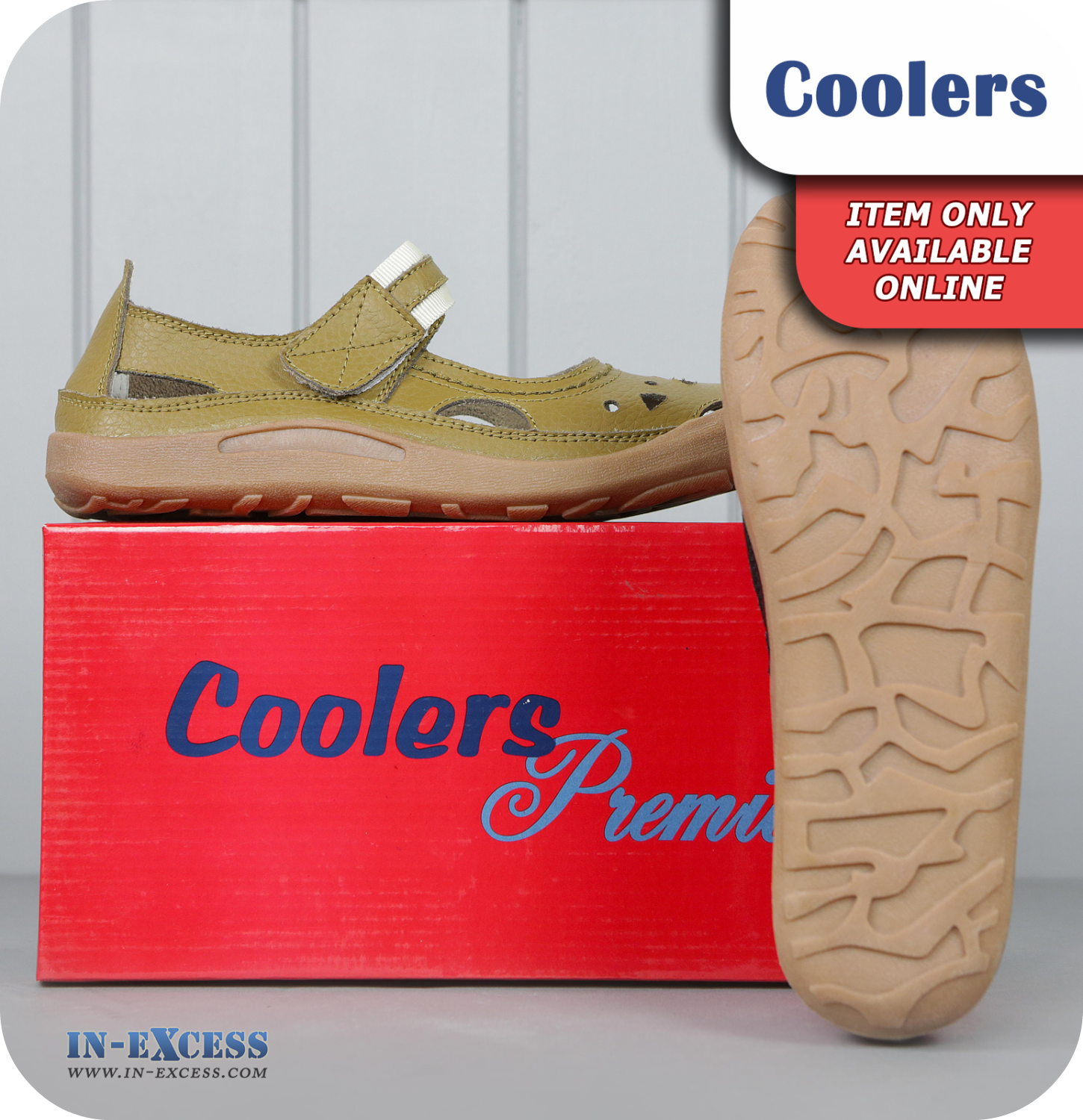 Coolers Premier Leather Sandals - Taupe