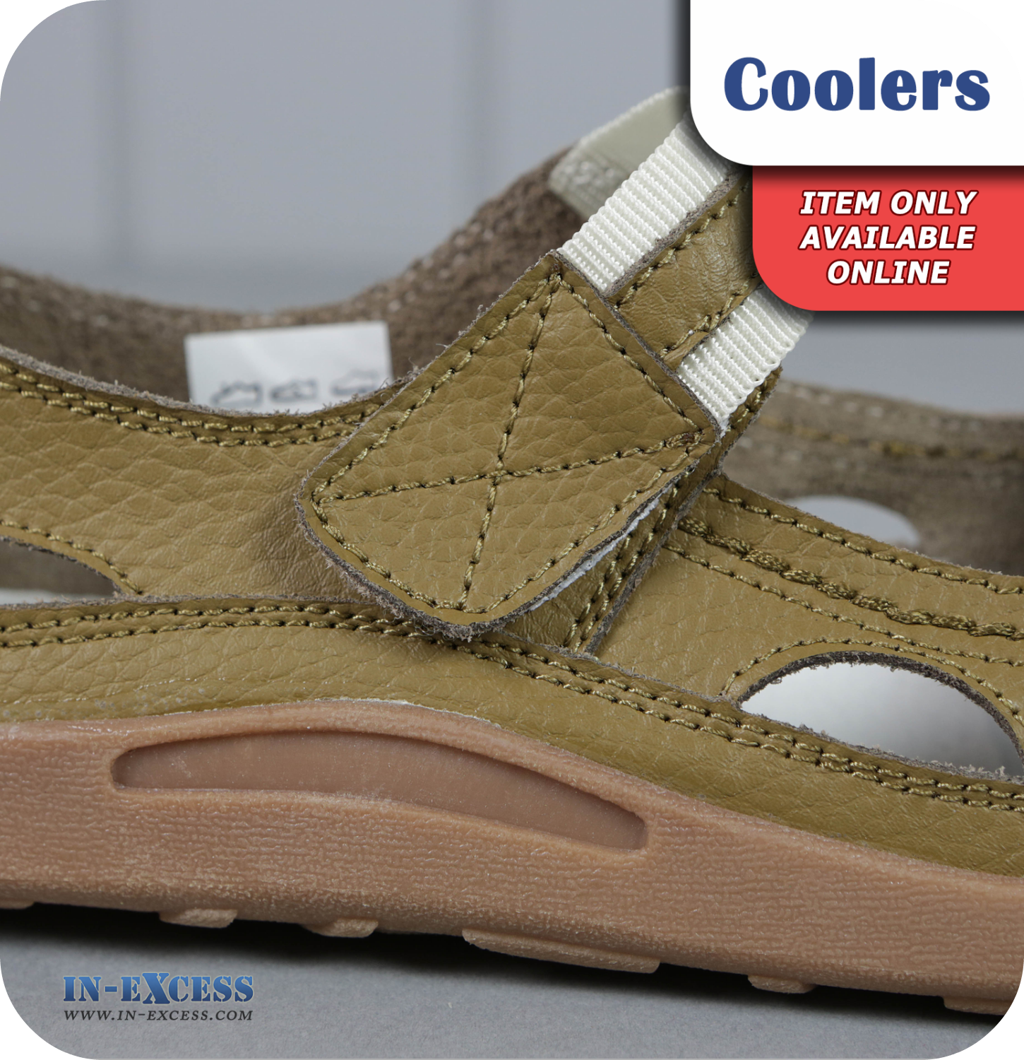 Coolers Premier Leather Sandals - Taupe