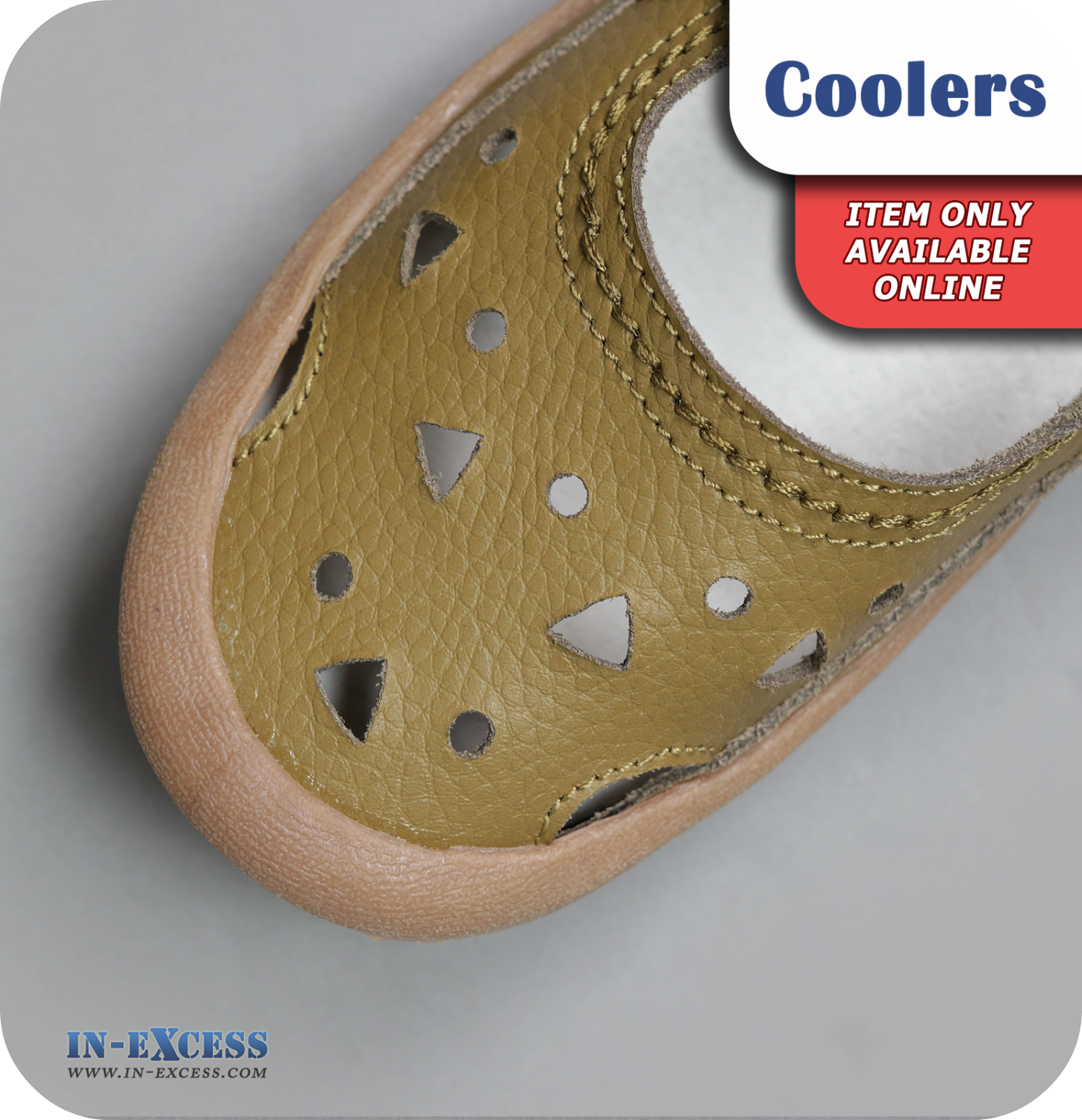 Coolers Premier Leather Sandals - Taupe