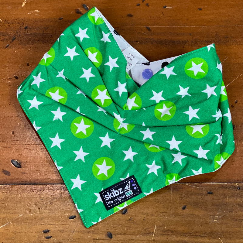 Skibz Original Bandana Baby Bib - Cow Print