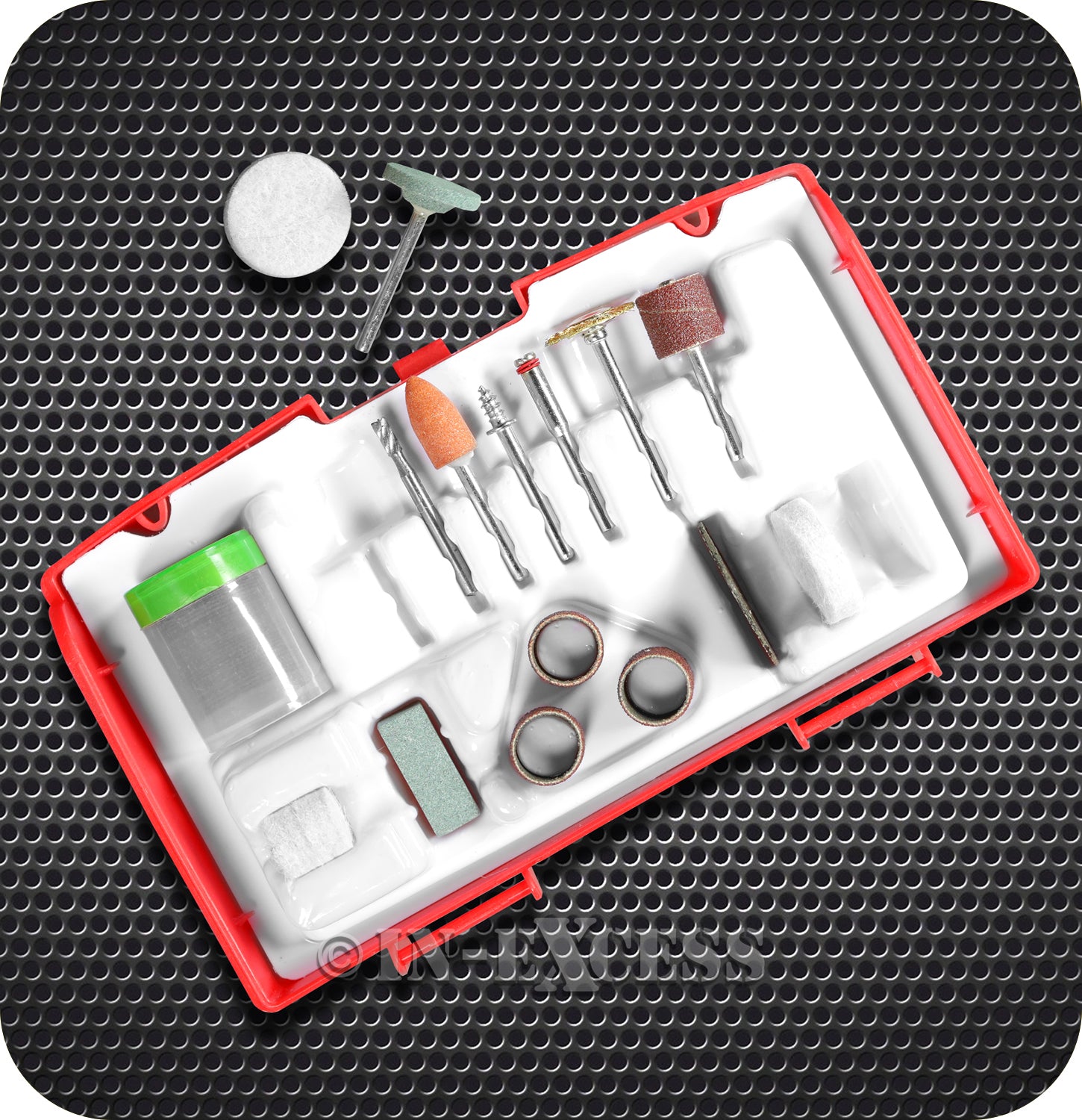 Dekton Mini Power Tool Hobby Accessory Kit - Set of 52 Pieces