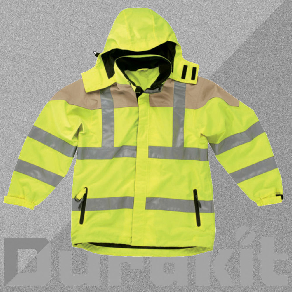Durakit Safety Workwear -  Hi Vis Weatherproof Jacket - Class 3