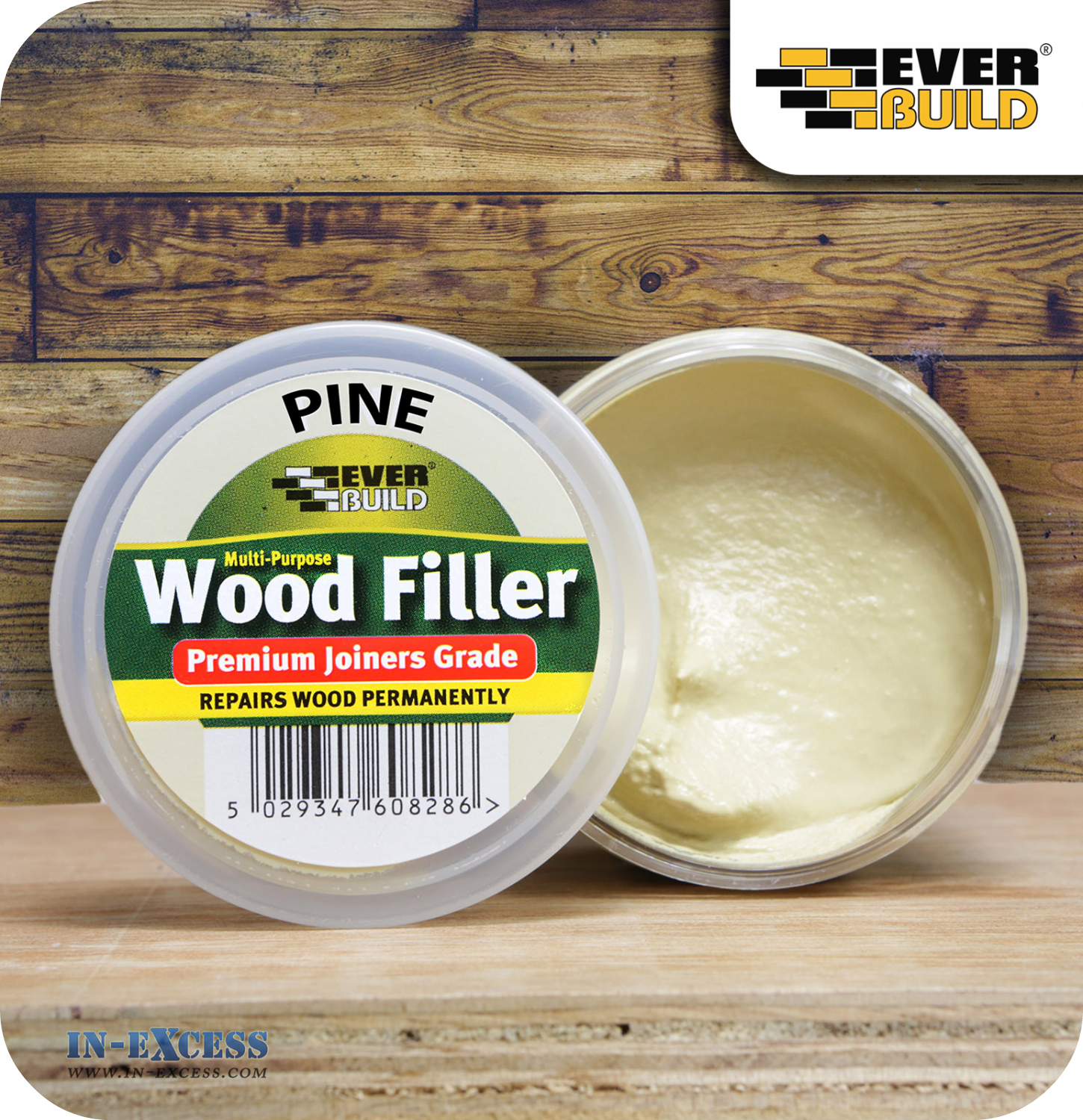 EverBuild Joiners Grade Wood Filler 250ml - Pine