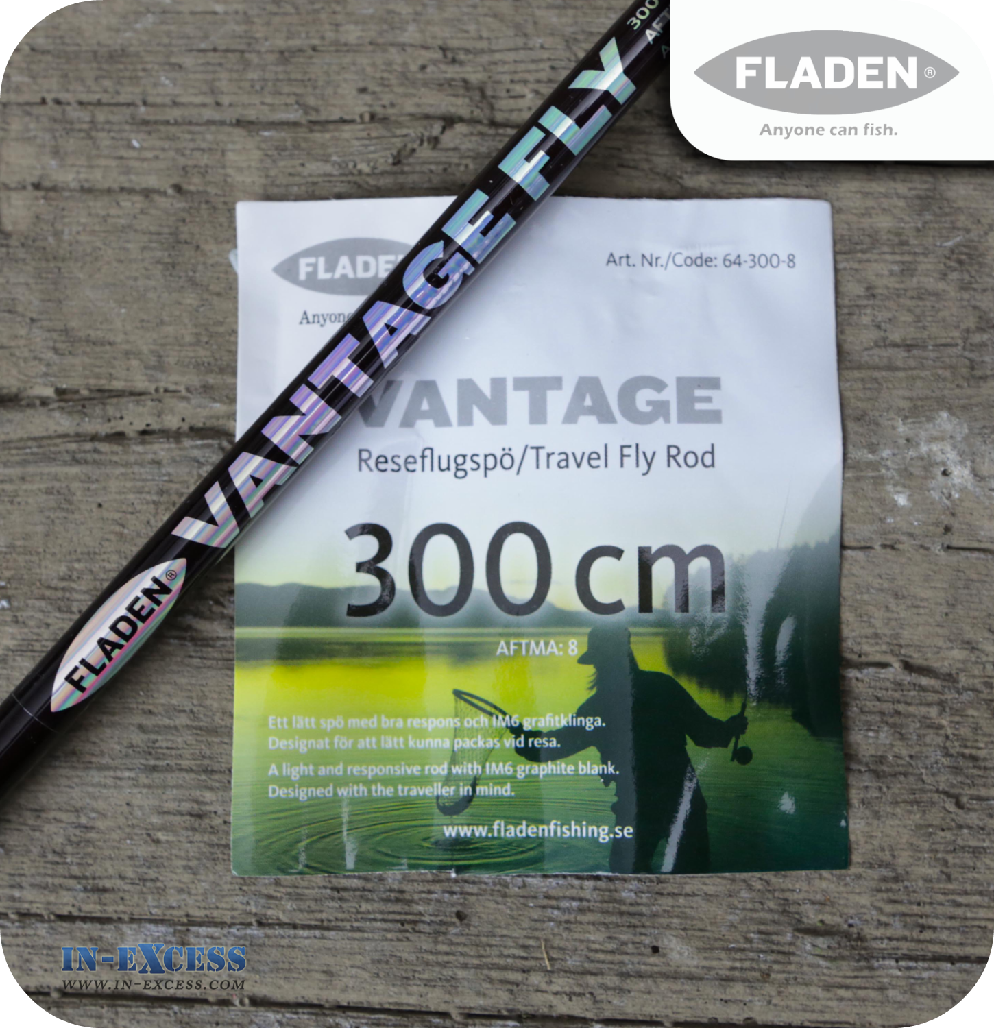 Fladen Vantage Travel Fly Rod - 3000mm
