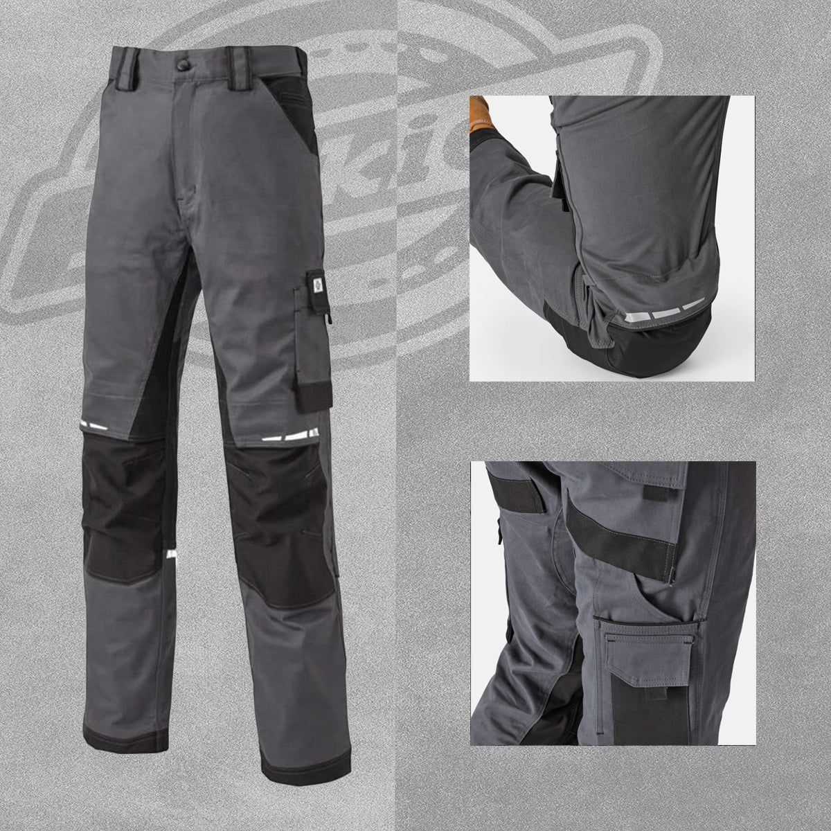 Dickies GDT Premium Trousers - Grey/Black