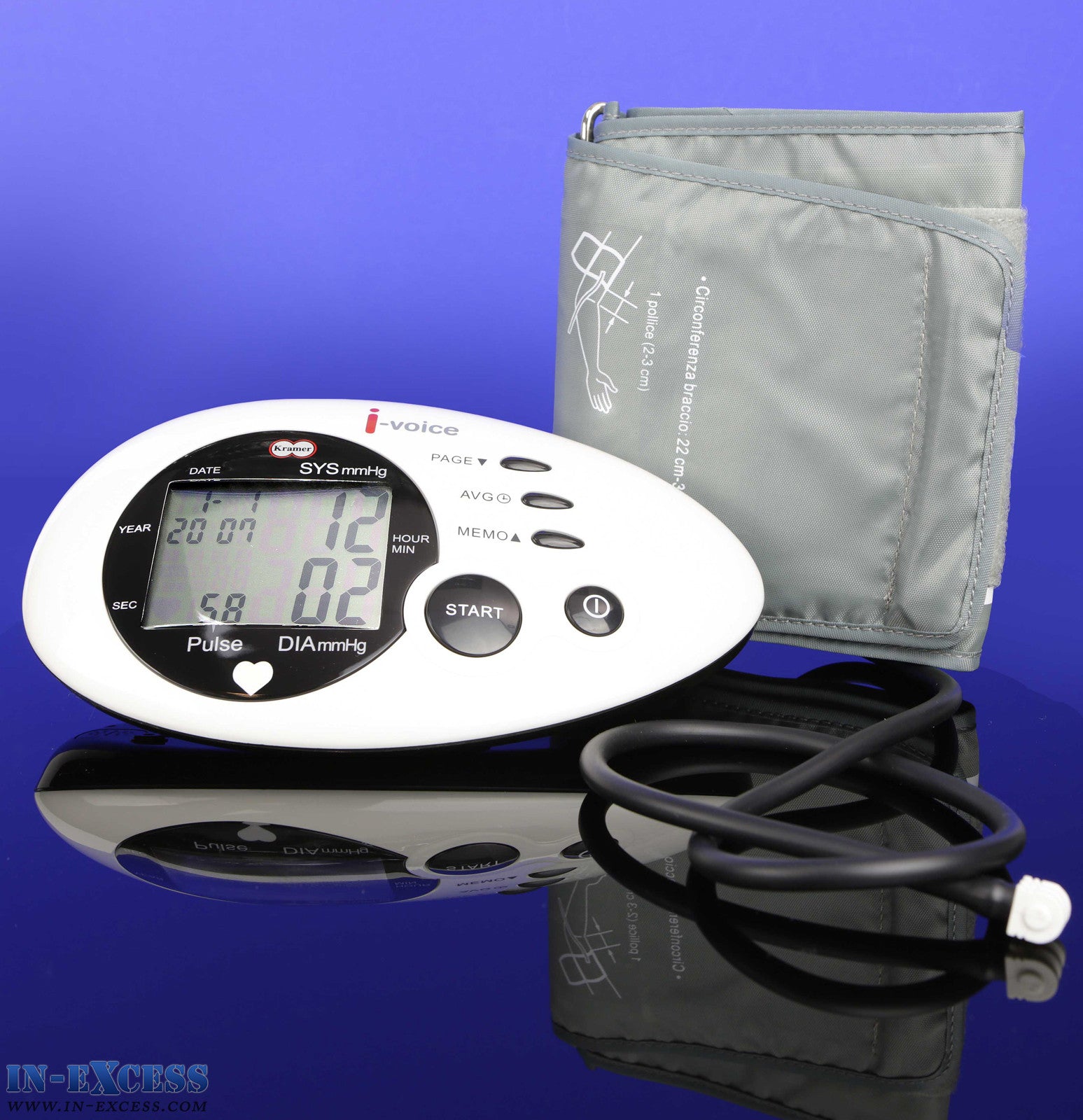 Kramer I-Voice Automatic Talking Digital Arm Blood Pressure Monitor