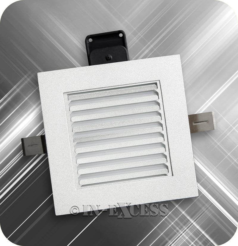 In-Excess Satin Square Recessed G9 Capsule Downlight - Grated